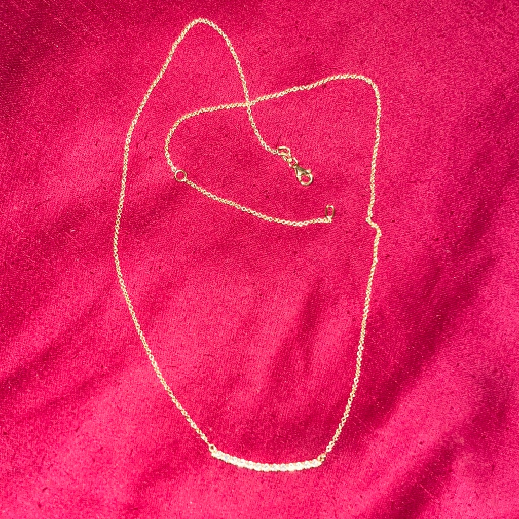 Bony Levy Diamond Bar Necklace